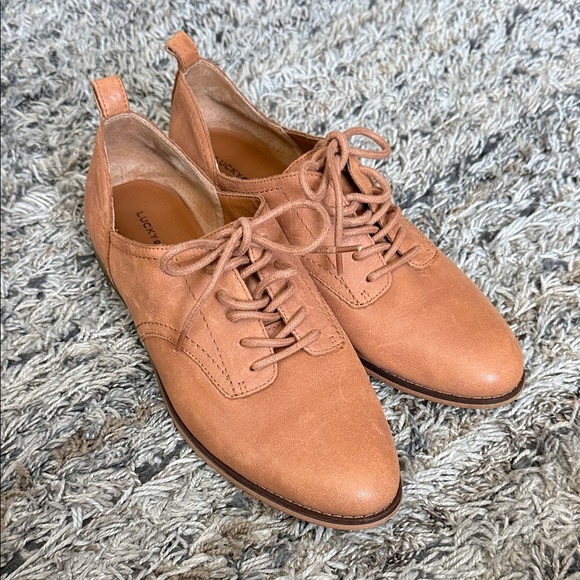 Lucky Brand Shoes - Lucky Brand LP-EFINNIA Brown Lace-Up LEATHER OXFORDS Shoes SZ 9.5